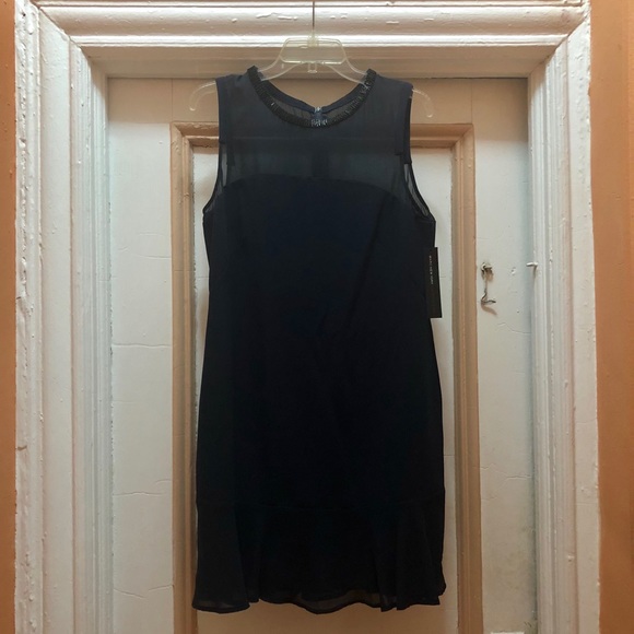 Andrew Marc navy blue dress - Picture 2 of 6